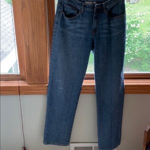 Chico’s slightly distressed denim